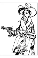 Lucky Luke kleurplaat 11